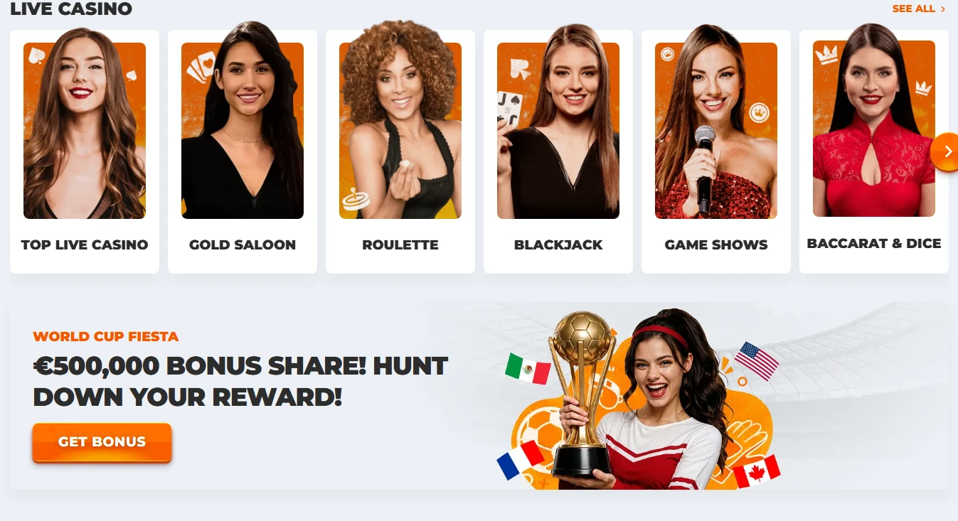 Jeux casino en direct